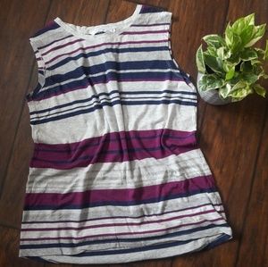 Athleta Breezy Striped Tank Medium
